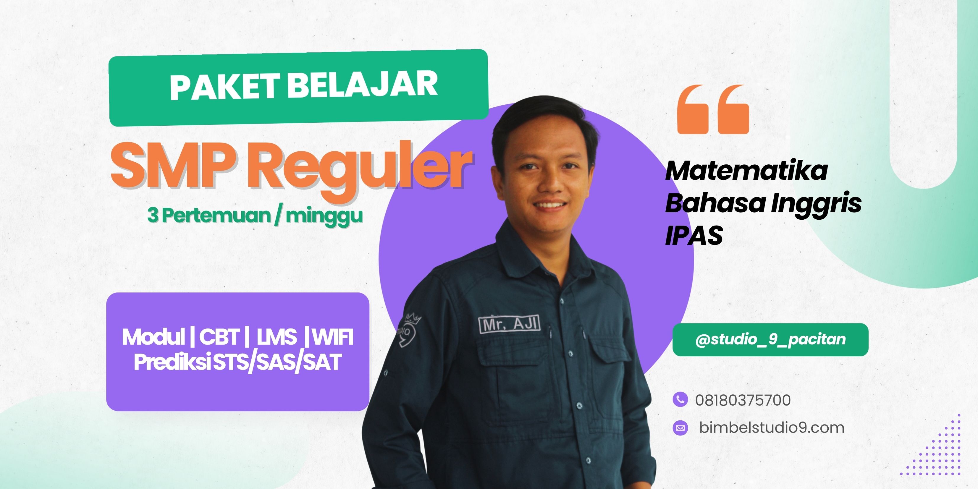 SMP Reguler 3 Pert /minggu